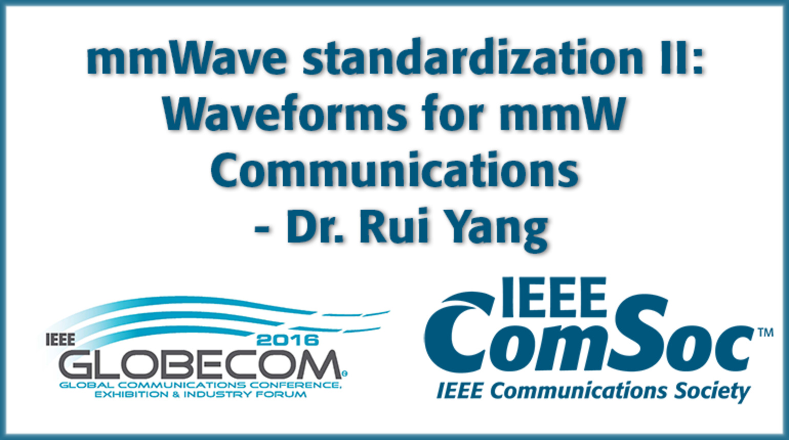 Dr. Rui Yang