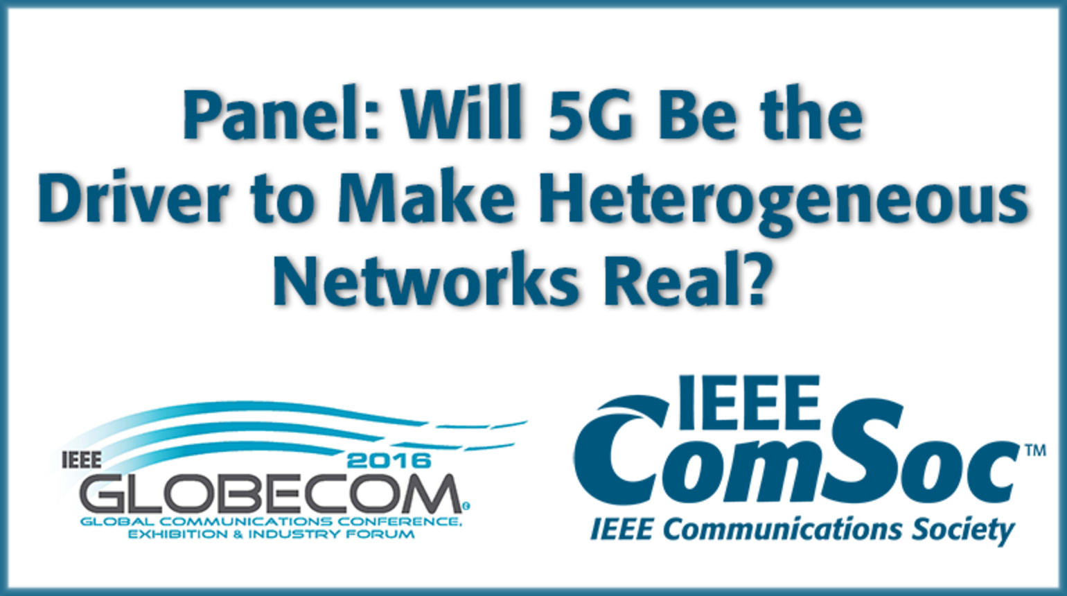 Globecom Panel